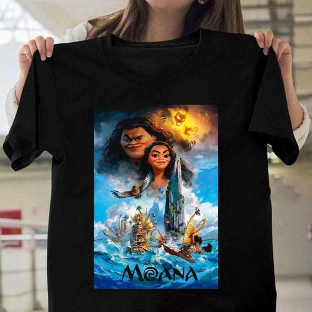Disney Moana Natural Bone Navigator Movie Fan Retro TShirt